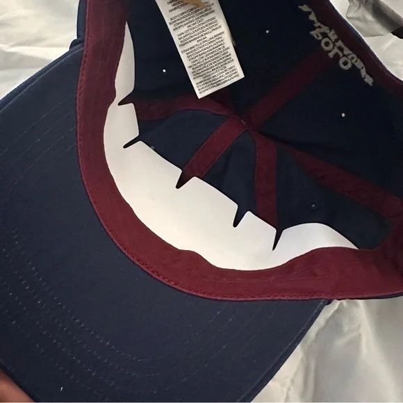 Polo Ralph Lauren Bear Chino Baseball Cap w/ Leather Strap | Navy Blue | New - Picture 6 of 7